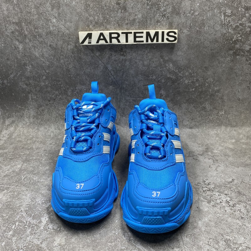 Balenciga x adida Triple S Blue White