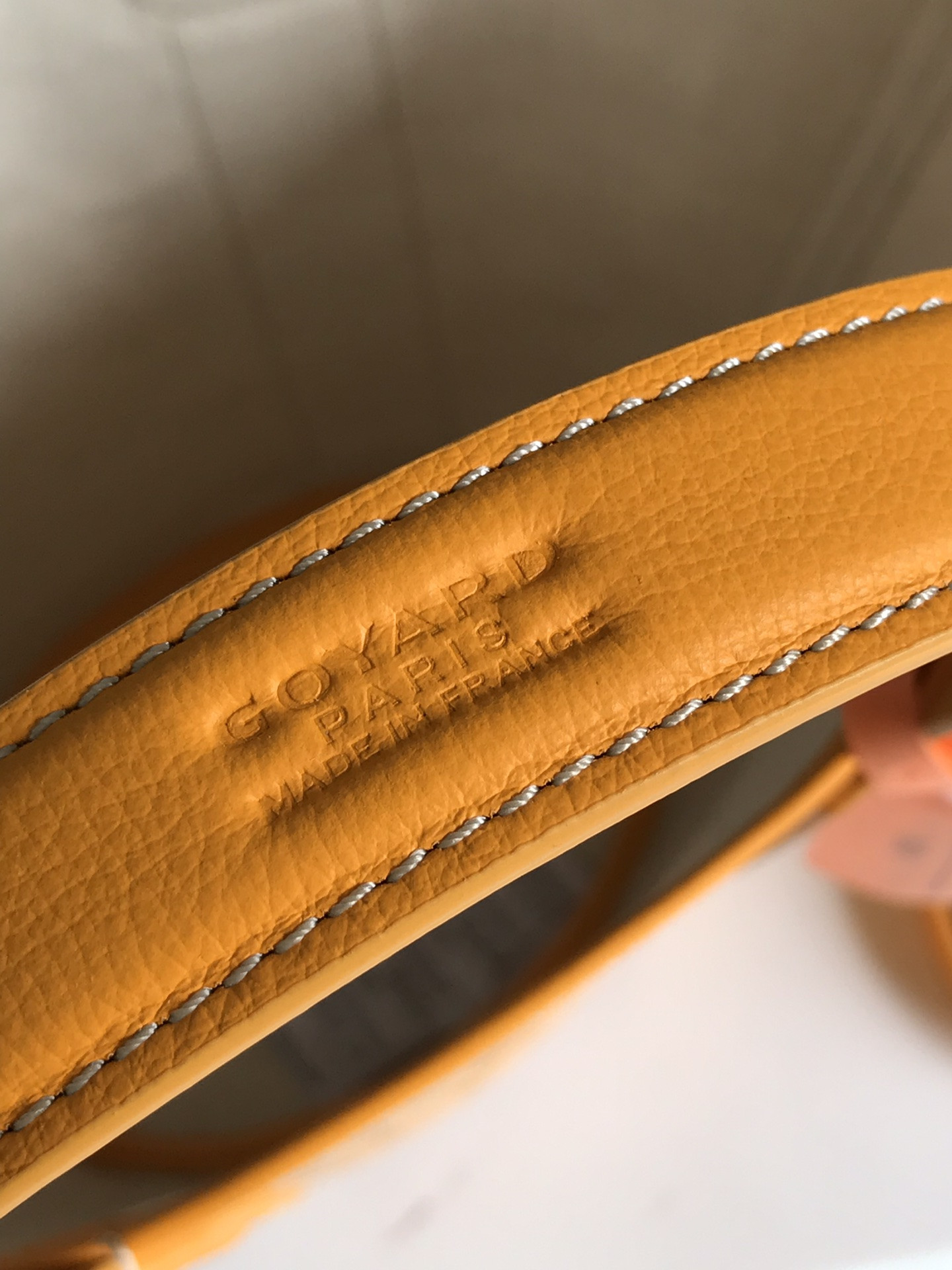 Go*ard Go*ardine belharra pm coral tote palladium hardware 18x14x23cm